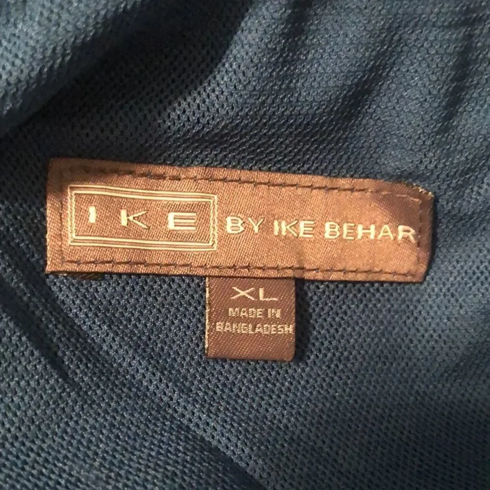 Ike Behar XL Navy Light Blue Pink Tidal Palm Tropical Swim Board Shorts